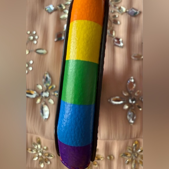 Kate Spade Pride Rainbow Love Heart Coin Purse - Picture 7 of 14